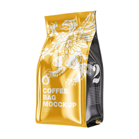 Bolsas de Empaque para Café y Leche Personalizadas, Bolsa de Fondo Plano con Sellado Térmico, Reutilizable, de Grado Alimenticio, Flexible, a Prueba de Humedad, Digital