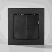 Interruptor de Pared ELENDAX FH3003 10A PC ODM/OEM, Diseño de Marco Completo, Blanco/Negro/Gris Dorado, Botón Grande, 220V-250V, Interruptor de Luz Eléctrico