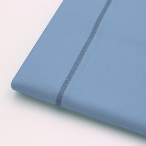 Juego de sábanas de percal de algodón 100% azul claro respetuoso con el medio ambiente selección cuidadosa para funda de almohada y funda Nórdica - Product Image 4
