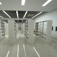 Bibliothèque en métal design moderne vente d'usine étagère de bibliothèque en acier pour la maison bureau école et hôpital stockage de livres pour le salon