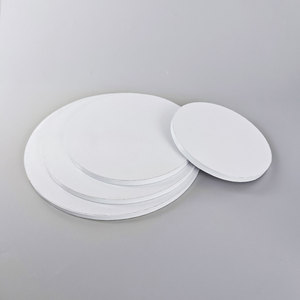 SunShine Wholesale 10 Inch 12 Inch <b>Corrugated</b> <b>Paper</b> Cake Board White Silver Round Thick Food Cake Drum - Product Image 2