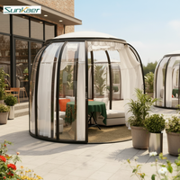 Dôme en polycarbonate rotatif de haute qualité, tente bulle, installation facile, design moderne pour café, restaurant, hôtel en plein air