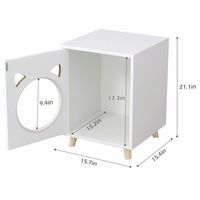 Meuble pour chaton en bois avec tissu amovible, lit suspendu, perchoir, échelle à grimper pour chat CNLF