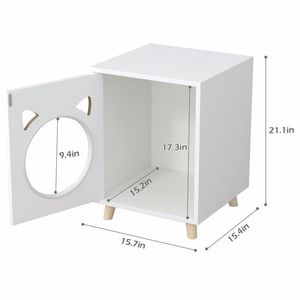 Casa <span class=keywords><strong>de</strong></span> <span class=keywords><strong>Madera</strong></span> para Gatos con Muebles Desmontables <span class=keywords><strong>de</strong></span> Tela, Cama Colgante, Percha, Rascador para Gatos CNLF - Product Image 6