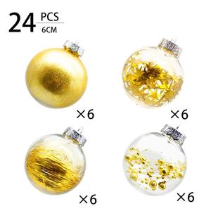 Boule de Noël à suspendre pour sublimation, impression par transfert thermique, fournitures de fête, vente en gros, articles de bricolage en stock - Product Image 3