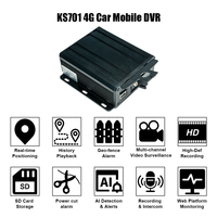Système de caméra de surveillance de la fatigue de conduite mobile GPS Wifi MDVR ADAS DSM pour taxi, camion, voiture, bus DVR mobile 4 canaux 4G