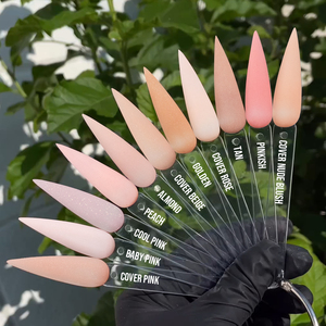 Poudre à ongles acrylique 3-en-1 personnalisable, rose lisse, nude, pour professionnels - Product Image 1