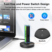 MAIWO K1698P Station d'accueil SSD USB C NVMe M.2 sans outil Adaptateur de lecteur SSD USB3.2 Gen2 10Gbps
