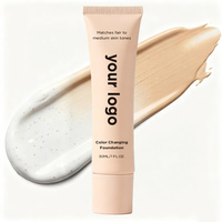 Fond de teint longue tenue changeant de couleur, correction du teint, maquillage liquide, fond de teint en marque privée