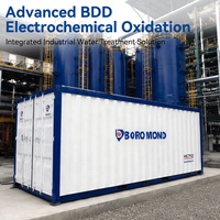 Solution de traitement des eaux usées pétrochimiques et textiles BDD à huit cellules, technologie d'oxydation électrochimique