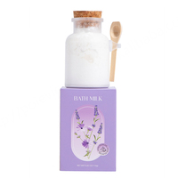 Bain de lait de lavande confortable et nourrissant pour la peau Soak moussant de sel de bain