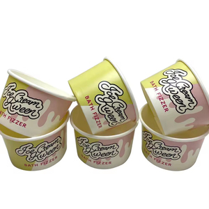 Custom Printed logo <b>Disposable</b> 4 oz 7oz 8oz 20oz 24oz 12oz Paper <b>Cup</b> for Ice Cream Yogurt <b>Cups</b> Wholesale Dessert Bowl With Lid - Product Image 4