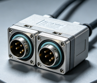 Connecteur étanche M15 Module Carré 1 à 4 sans prise IP67 pour câblage de module d'éclairage public LED