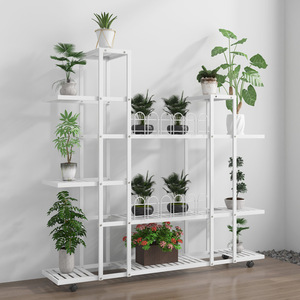 Modern Multi Tier Flower Rack For Living Room <b>Potted</b> <b>Plants</b> Storage Ladder Shelves <b>Rectangle</b> Standing Type Eco Friendly - Product Image 3