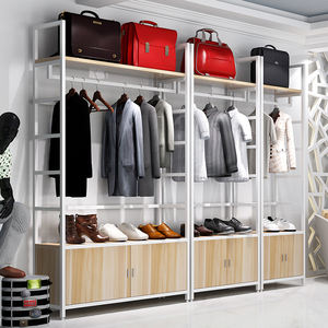 Exhibidores de Ropa Metálicos Ajustables y Personalizables, Sistema de Estanterías para Prendas, Equipo de Exhibición Comercial para Tiendas de Ropa - Product Image 6