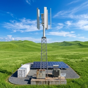 Générateur éolien vertical à faible régime pour système de stockage d'énergie solaire, 200 kW, haute efficacité, hauteur 11,5 m, aluminium H-200kw - Product Image 5