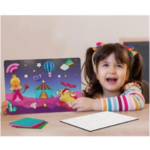 Tự làm hoạt động sáng tạo EVA Sticker lá nghệ thuật <span class=keywords><strong>Scratch</strong></span> thẻ sơn thủ công Kit cho trẻ em - Product Image 6