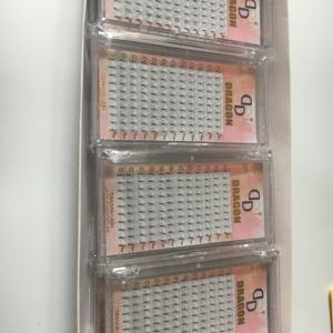 Extensions de cils éventés préfabriqués de haute qualité Cils de volume noir super mat avec des ventilateurs à haute couverture à longue tige - Product Image 3