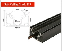 Rail magnétique 48V en profilé aluminium sans système d'éclairage principal pour projet d'éclairage moderne intérieur résidentiel et commercial