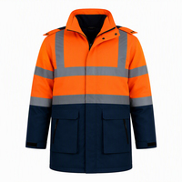 Veste de travail pour homme AI-MICH personnalisée, haute visibilité, imperméable, réfléchissante, vêtements de sécurité d'hiver, veste de travail de qualité supérieure