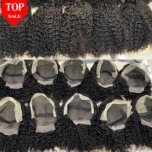 Hd transparente encaje Frontal Perruque onda rizada profunda venta al por mayor brasileño encaje completo corte Pixie corto Bob peluca cabello humano encaje frontal - Product Image 5