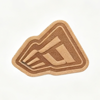 Étiquette personnalisée en cuir véritable, écologique, pressée à chaud, pour vêtements, chapeaux, accessoires de confection à coudre, fabricant OEM