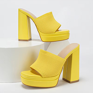 Sandalias Elegantes para Mujer, Estilo Elegante, con Plataforma Impermeable, Tejidas en Lana, Cerradas y Transpirables, Gran Venta 2025 - Product Image 2