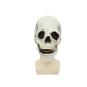Accessoires <span class=keywords><strong>de</strong></span> fête <span class=keywords><strong>de</strong></span> jeu <span class=keywords><strong>de</strong></span> rôle, crânes d'horreur d'Halloween, <span class=keywords><strong>masque</strong></span> complet <span class=keywords><strong>de</strong></span> crâne avec mâchoire mobile, casque en <span class=keywords><strong>latex</strong></span> terrible et bouche mobile - Product Image 3