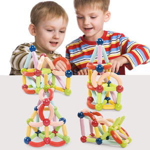 Meilleure vente bricolage jeux de <span class=keywords><strong>Construction</strong></span> magnétique pour enfants tiges magnétiques colorées blocs de <span class=keywords><strong>construction</strong></span> éducatifs bâton magnétique boules jouets - Product Image 4