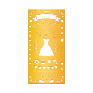 ลายฉลุโลหะลายดอกทานตะวันขนาดใหญ่สำหรับตกแต่งผนัง แบบสำเร็จรูปสำหรับผู้ชาย - Product Image 5