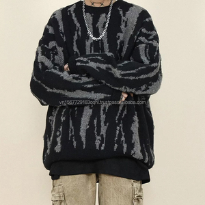 Suéter de Punto a Rayas con Bloques de Color, Estilo Retro, Holgado, Casual, para Hombre y Mujer, Otoño 2026 - Product Image 3