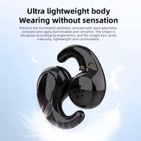 Écouteurs TWS sans fil à conduction osseuse, ouverts, à clip d'oreille, pour le gaming, OWS, oreillettes, écouteurs, casque audio