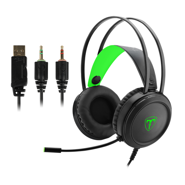 Wholesale Stereo Headset Gaming Wired USB PC LED Light Gaming Headset with Mic