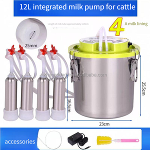 Nouvelle machine à traire à chargement pulsé en acier inoxydable de grande capacité (8L, 12L, 16L) pour bovins et ovins - Product Image 4