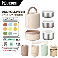 Conteneur à soupe 3-en-1 en acier inoxydable 304 pour l'Asie du Sud-Est, boîte à lunch pour enfants, pot de conservation alimentaire chaud avec sac isotherme – Vente en gros