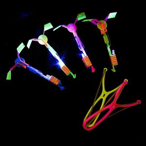 Lance-pierres lumineux, flèches volantes, catapultes clignotantes, jouets LED d'extérieur pour enfants, hélicoptères flexibles, hélicoptères rotatifs en plastique, cadeau - Product Image 2