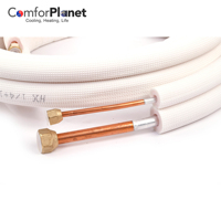 Climatiseur de haute qualité PE isolé tuyau en cuivre Kit de tube en cuivre isolé Tube en aluminium en cuivre isolé pour système de réfrigération
