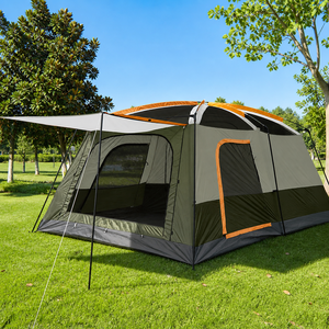 Grande tenda da campeggio per 5 persone, apertura automatica rapida, 2 camere da letto, 1 soggiorno, impermeabile, in tessuto Oxford, per <span class=keywords><strong>feste</strong></span> all'aperto in famiglia - Product Image 5