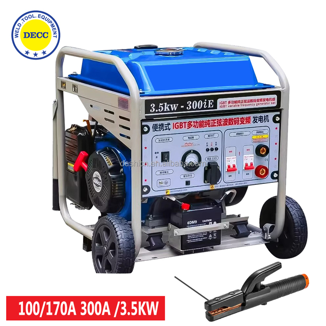 100A 170A Current300A  High-power 3500w outdoor gasoline-powered welding machine with integrated generator function