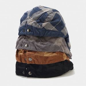 Classic Plaid <b>Beret</b> Cotton Forward <b>Hat</b> Men's Newsboy <b>Hat</b> Vintage Ivy Cap - Product Image 3