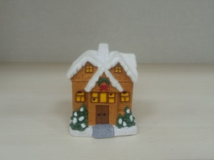 Résine Noël Mini Maison Micro <span class=keywords><strong>Paysage</strong></span> Lumineux <span class=keywords><strong>Neige</strong></span> Maison Décorations Fée Jardin Accessoires - Product Image 3