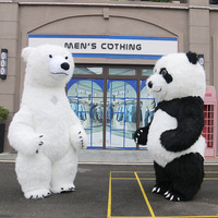 Mascotte en Peluche Géante, Costume Gonflable Ours Panda 2 m/2,6 m, Fabriquant Personnalisé, Ours en Peluche Rouge, Koala, Ours Dansant
