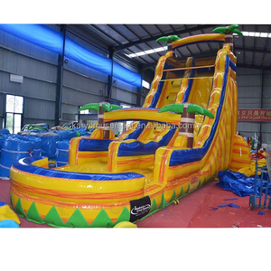 Toboganes acuáticos sinfónicos de palmera comercial a precio de fábrica inflables para adultos tobogán de salto tobogán inflable para niños - Product Image 3