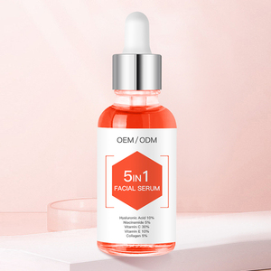 Venta caliente 5 en 1 Suero facial Hidratante facial Anti-manchas Nutritiva Piel Colágeno Vitamina C Blanqueamiento Suero facial - Product Image 4