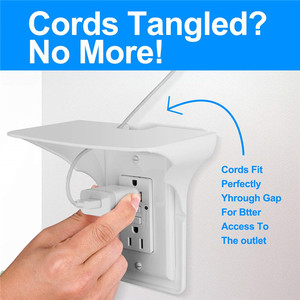 LangYeao Soporte de enchufe DIV que ahorra espacio con material ABS y <span class=keywords><strong>PC</strong></span>-Accesorios de enchufe de mesa <span class=keywords><strong>para</strong></span> enchufe eléctrico - Product Image 3