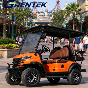 Carrito de golf de litio de 4 asientos, sistema de audio y entretenimiento con pantalla grande para miembros de clubes de golf - Product Image 1