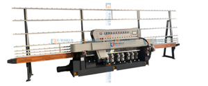 เครื่องขัดขอบกระจกแบบเส้นตรง 11 มอเตอร์ พร้อม PLC ปรับความหนาได้ มาตรฐาน CE ขายดี - Product Image 2