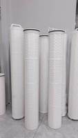 Kartrid Filter Air Lipat Aliran Tinggi Reverse Osmosis 40'' 60'' Inch untuk Penggunaan Rumah Tangga, Filtrasi Partikel Padat, Pemurni Air Limbah