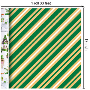 Original design of puppy lucky grass St. Patrick's Day copperplate wrapping <b>paper</b> - Product Image 6