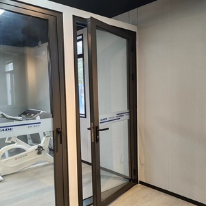 Puerta Batiente Comercial de Aluminio Serie 101 Premium Sin Aislamiento, Puerta Interior de Aluminio con Vidrio Hueco de 24 mm - Product Image 2